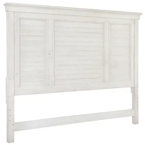 Newport Alabaster California King Shutter Panel Bed