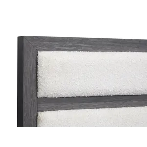 Merrifield Raisin Black Queen Upholstered Panel Bed