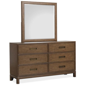 Ridgefield Double Drawer Dresser w/Landscape Mirror