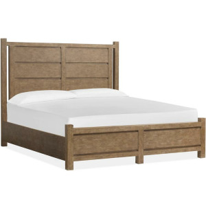 Plum Creek - LT. Brown King Panel Bed Headboard