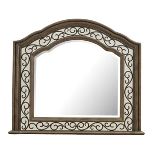 Durango Willadeene Brown Drawer Dresser With Shaped Mirror