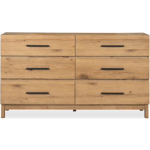 Davenport Rustic Caramel Double Drawer Dresser