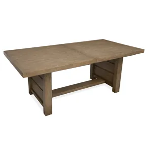 Plum Creek - LT. Brown Trestle Dining Table