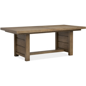 Plum Creek - LT. Brown Trestle Dining Table