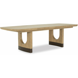 Tristan - LT. Brown Trestle Dining Table