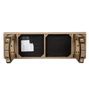 Tristan - LT. Brown Backless Bench w/Upholstered Seat & U-Shaped Legs