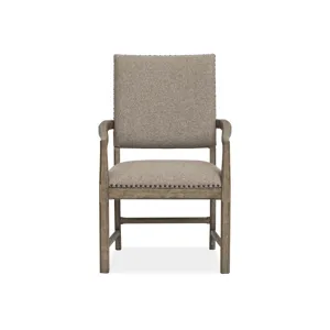 Claremont Dining Arm Chair w/Upholstered Seat & Back (2/ctn)