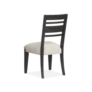 Plum Creek - Black Dining Side Chair w/Upholstered Seat (2/ctn)