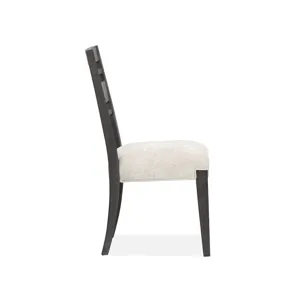 Plum Creek - Black Dining Side Chair w/Upholstered Seat (2/ctn)