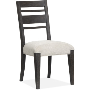 Plum Creek - Black Dining Side Chair w/Upholstered Seat (2/ctn)