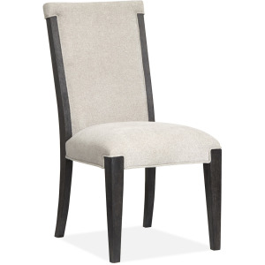 Plum Creek - Black Dining Side Chair w/Upholstered Seat & Back (2/ctn)
