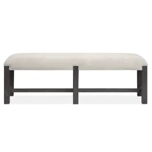 Plum Creek - Black Bench w/Upholstered Seat