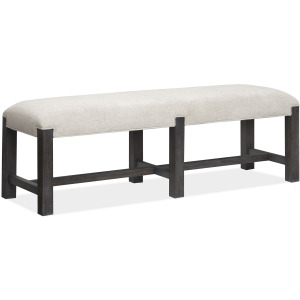 Plum Creek - Black Bench w/Upholstered Seat