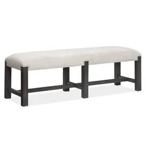 Plum Creek - Black Bench w/Upholstered Seat