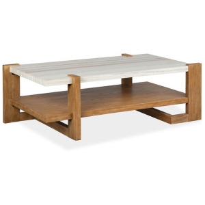 Rectangular Cocktail Table - Honey Wheat