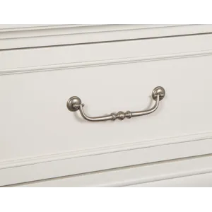Willowbrook Egg Shell White California King Panel Storage Bed
