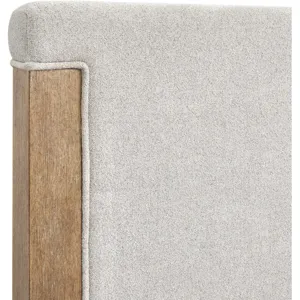Plum Creek Sierra Brown Queen Upholstered Panel Bed