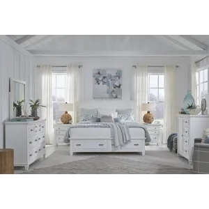 Charleston White Dove White Drawer Dresser With Landscape Mirror