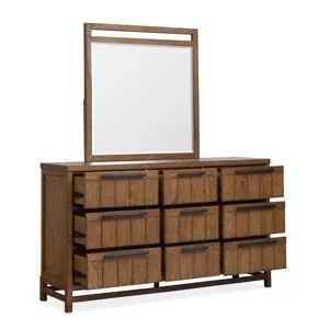 Conway Honey Wheat Drawer Dresser