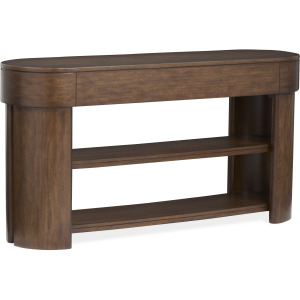 Holloway Toasted Almond Oval Sofa Table