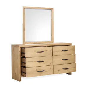 Laramie Honey Wheat Double Drawer Dresser