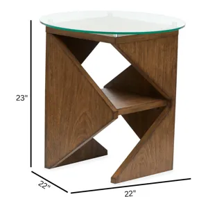Vector Russet Round Accent Table