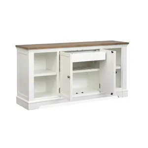 Kingston Whisper White And Cerused Nutmeg Credenza