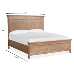 Harmony Heights Belgium Wheat California King Panel Bed