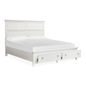 Juniper Hill Whisper White Panel Storage Bed