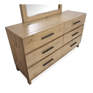 Davenport Rustic Caramel Double Drawer Dresser