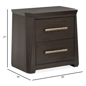 Tauren Coffee Bean Drawer Nightstand