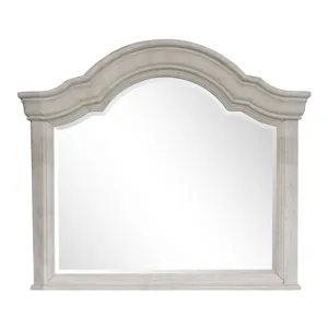 Bronwyn Alabaster Drawer Dresser With Shaped Mirror