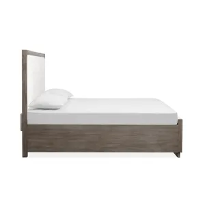 Westbourne Dark Umber Queen Upholstered Panel Bed