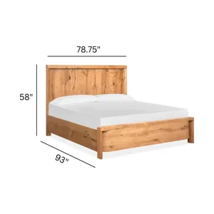 Laramie Honey Wheat California King Panel Bed