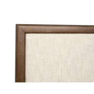 Ridgefield Russet Queen Upholstered Panel Storage Bed