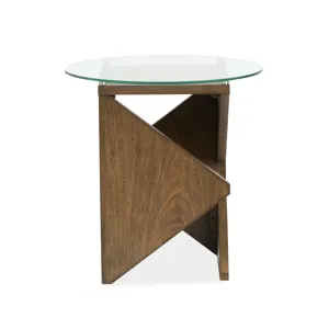 Vector Russet Round Accent Table
