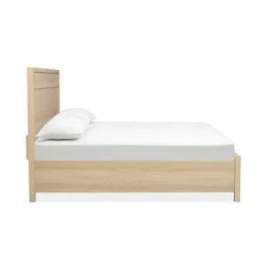 Merrifield Sandstone Beige Queen Panel Storage Bed