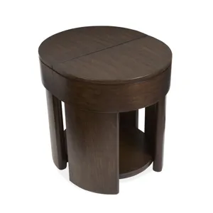 Holloway Toasted Almond Oval End Table