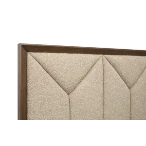 Callisto Bourbon Brown Queen Upholstered Panel Bed
