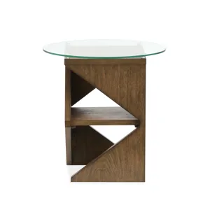Vector Russet Round Accent Table