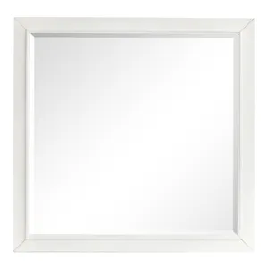 Charleston Harbor Gray And White Dove Grey Drawer Dresser With White Landscape Mirror
