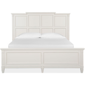 Willowbrook Egg Shell White California King Panel Bed