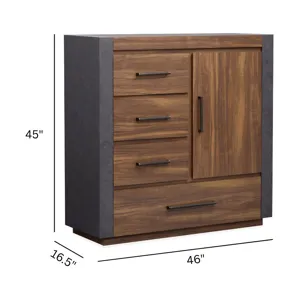 Jensen Tavern Brown Door Chest