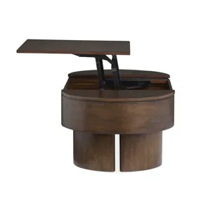 Holloway Toasted Almond Oval Lift Top Cocktail Table