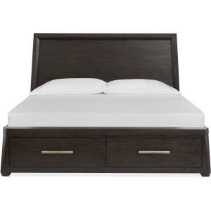 Tauren Coffee Bean Cal.King Panel Storage Bed