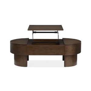 Holloway Toasted Almond Oval Lift Top Cocktail Table