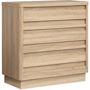 Brentwood Heights Provincial Brown Single Drawer Dresser With Portrait Mirror