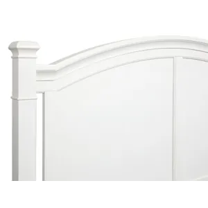 Kingston Whisper White And Cerused Nutmeg California King Panel Bed