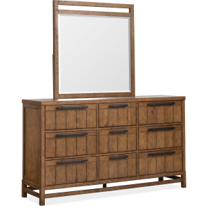 Conway Honey Wheat Drawer Dresser