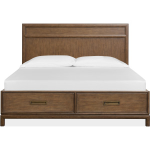 Ridgefield Russet Queen Panel Storage Bed